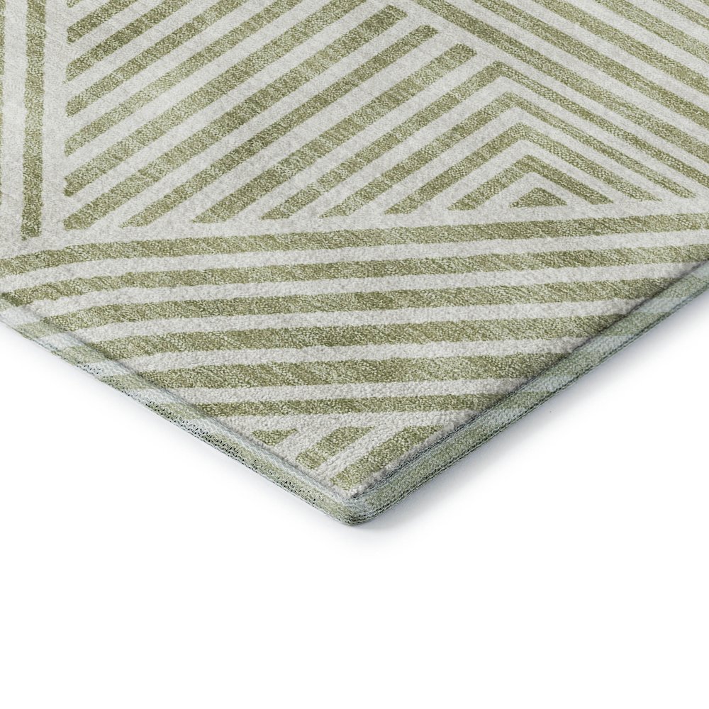 Luxury Washable Indoor/Outdoor The Reserve Aloe 2'6" x 3'10" Rug. Picture 2
