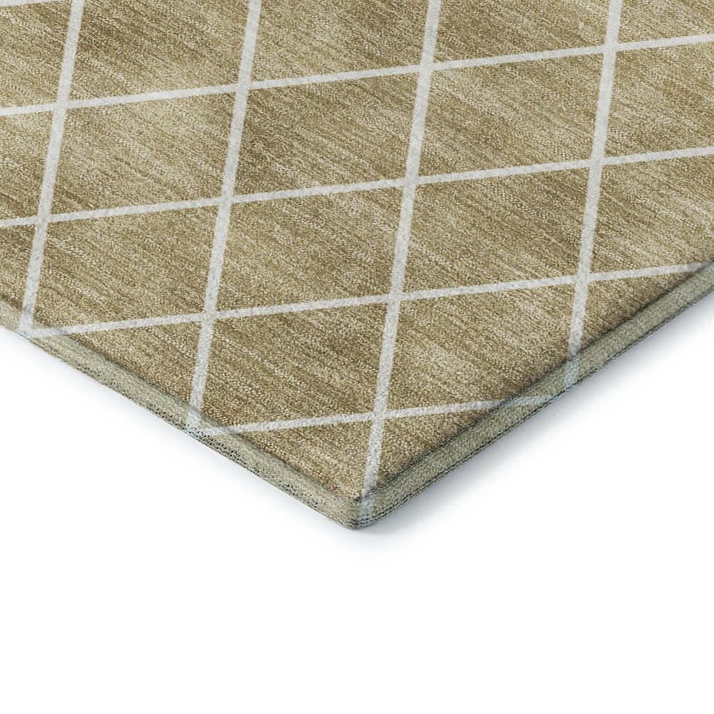 Luxury Washable Indoor/Outdoor The Reserve Walnut 2'6" x 3'10" Rug. Picture 2