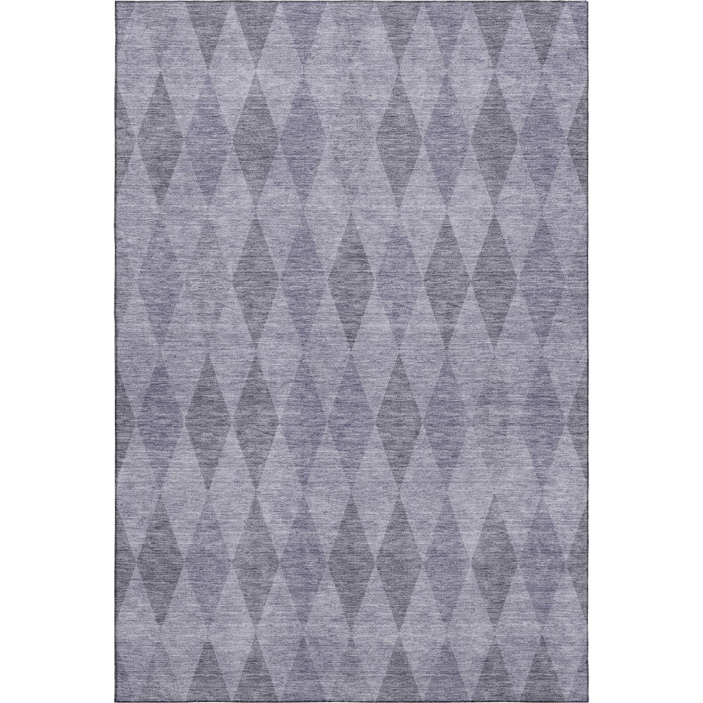 Luxury Washable Indoor/Outdoor The Reserve Lavender 5' x 7'6" Rug. Picture 1