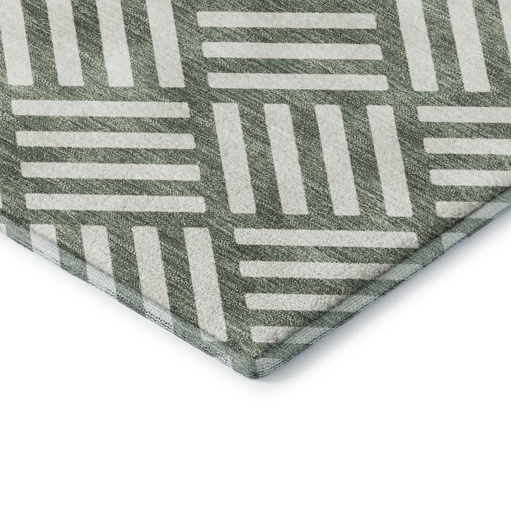 Luxury Washable Indoor/Outdoor The Reserve Basil 2'6" x 3'10" Rug. Picture 2