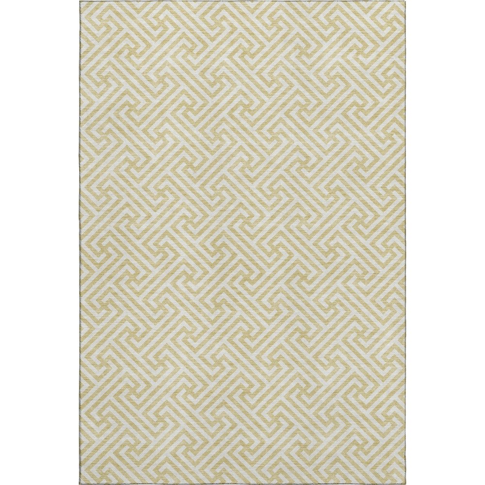 Luxury Washable Indoor/Outdoor The Reserve Wheat 5' x 7'6" Rug. Picture 1