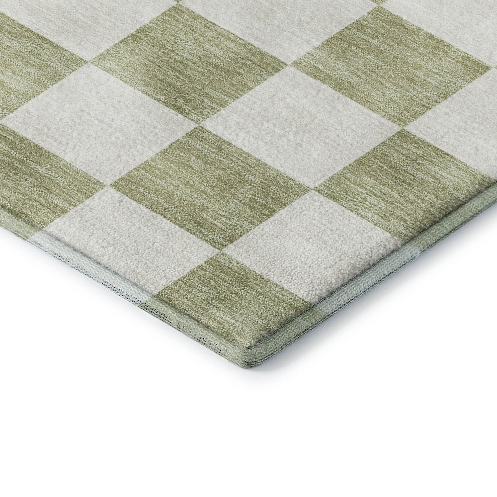 Luxury Washable Indoor/Outdoor The Reserve Aloe 2'6" x 3'10" Rug. Picture 2
