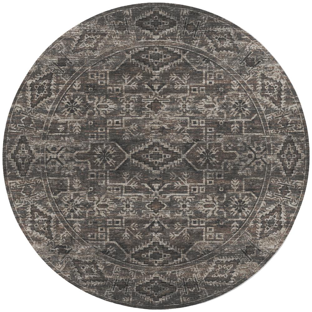 Tuscany TU10 Gray 6' x 6' Rug. Picture 1