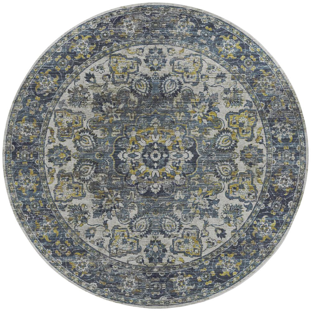 Tuscany TU1 Silver 6' x 6' Rug. Picture 1