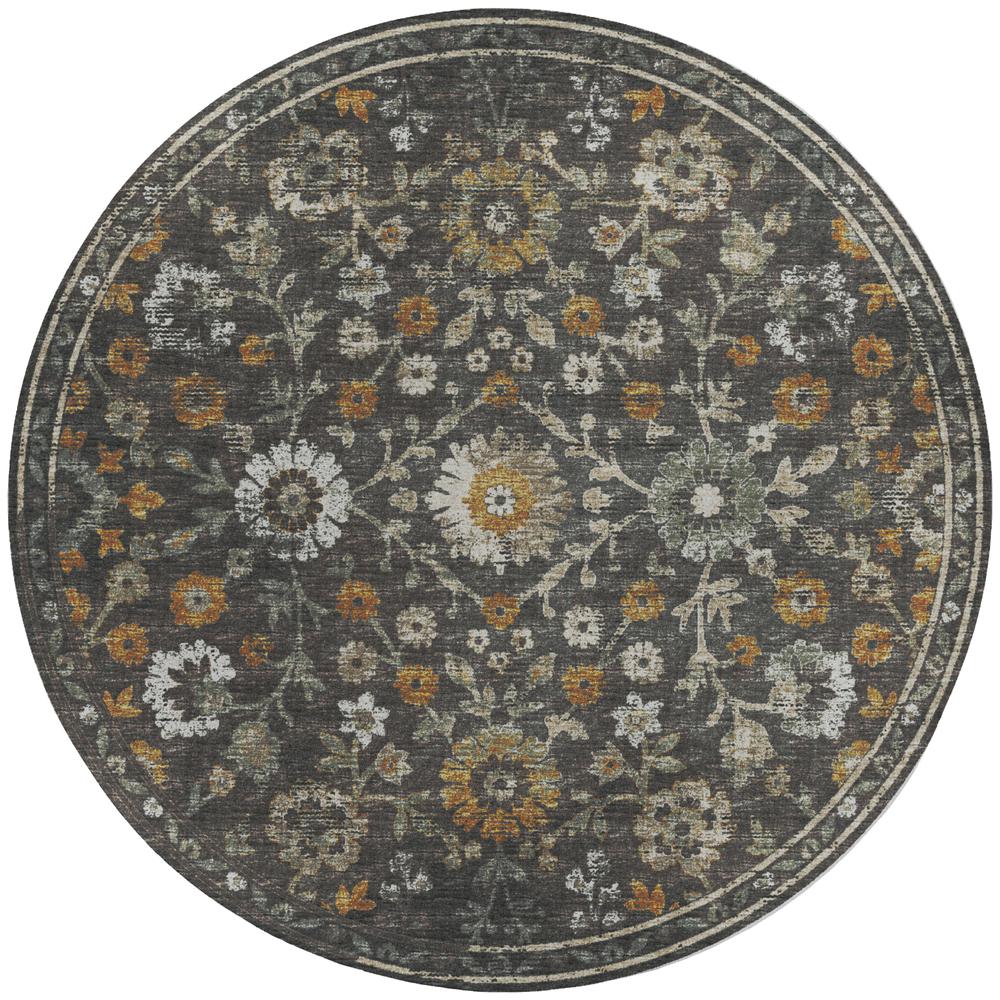 Tuscany TU2 Gray 6' x 6' Rug. Picture 1