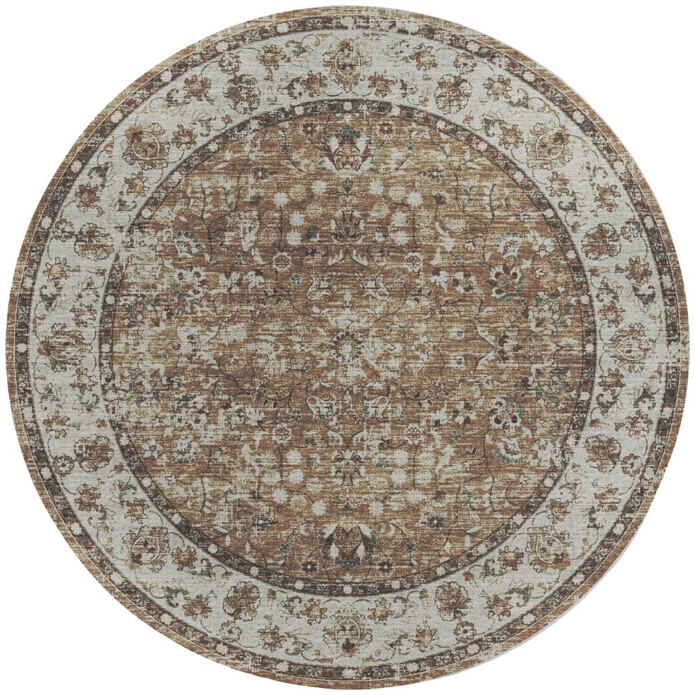 Tuscany TU5 Taupe 6' x 6' Rug. Picture 1