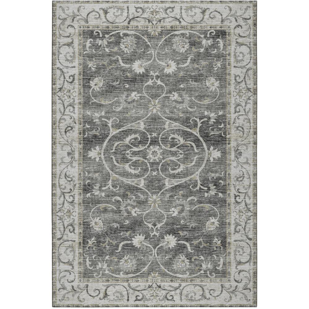 Tuscany TU6 Charcoal 5' x 7'6" Rug. Picture 1