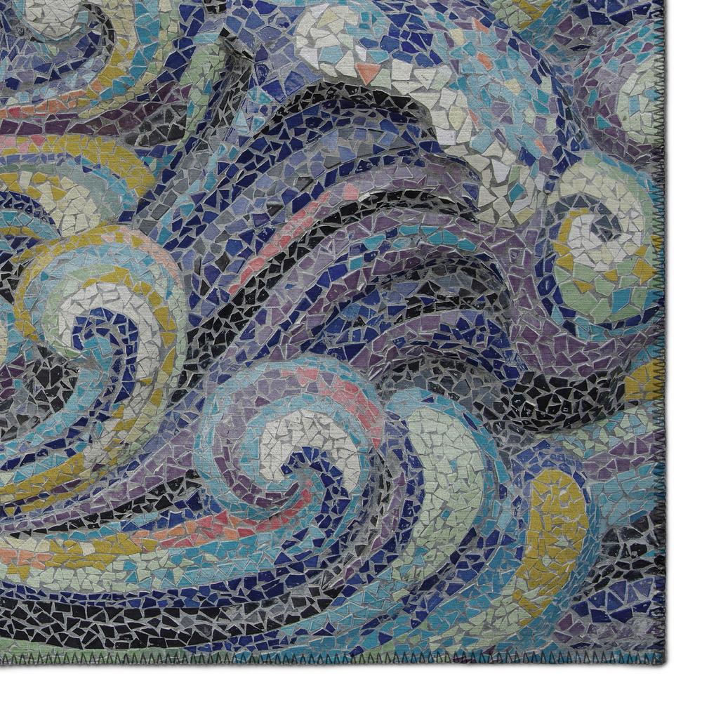 Indoor/Outdoor Surfside ASR44 Stormy Washable 2'3" x 7'6" Runner Rug. Picture 3