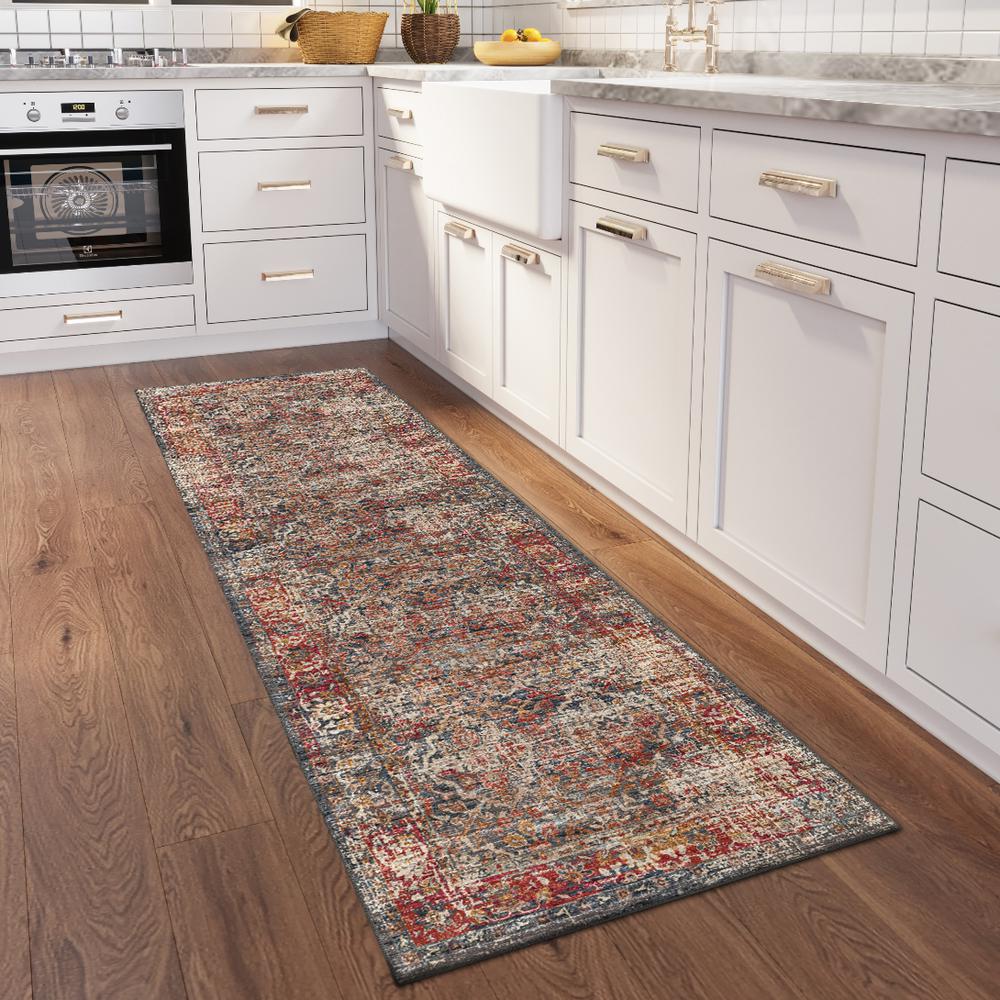 Jericho JC3 Charcoal 2'6" x 12' Runner Rug. Picture 2