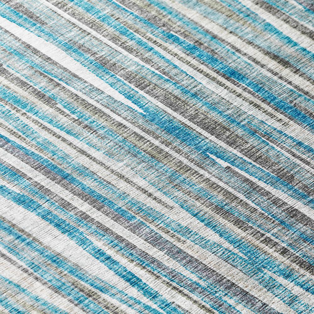Waverly Blue Contemporary Striped 10' x 14' Area Rug Blue AWA31. Picture 5