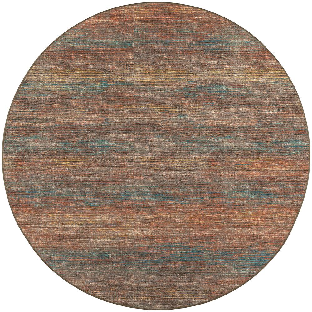 Ciara CR1 Paprika 6' x 6' Round Rug. Picture 1