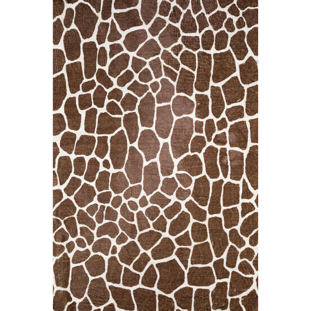 Akina AK4 Chocolate 3' x 5' Rug. Picture 1