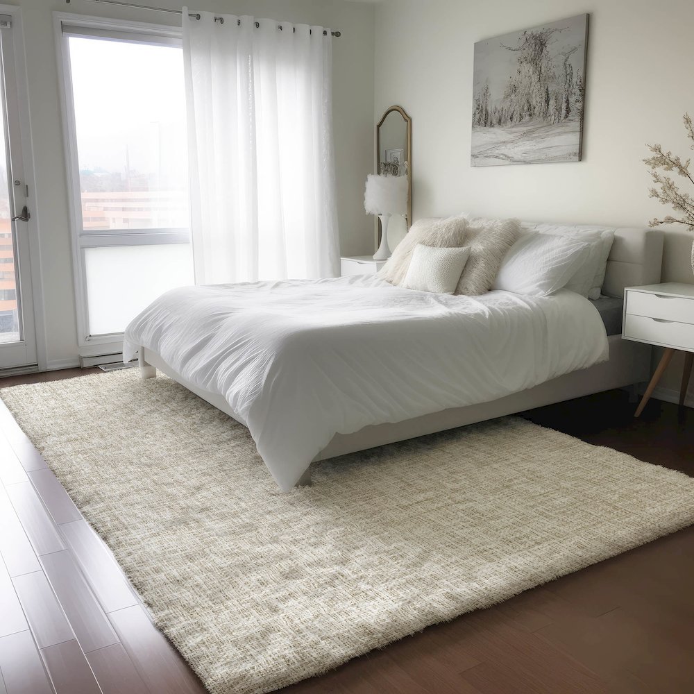 Luxury Washable Voyage VY1 Brown 5' x 7'6" Rug. Picture 5