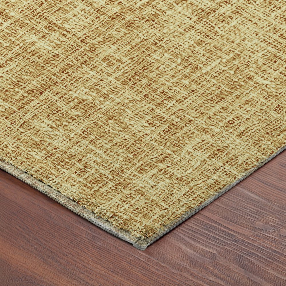 Luxury Washable Voyage VY1 Gold 2'6" x 3'10" Rug. Picture 2
