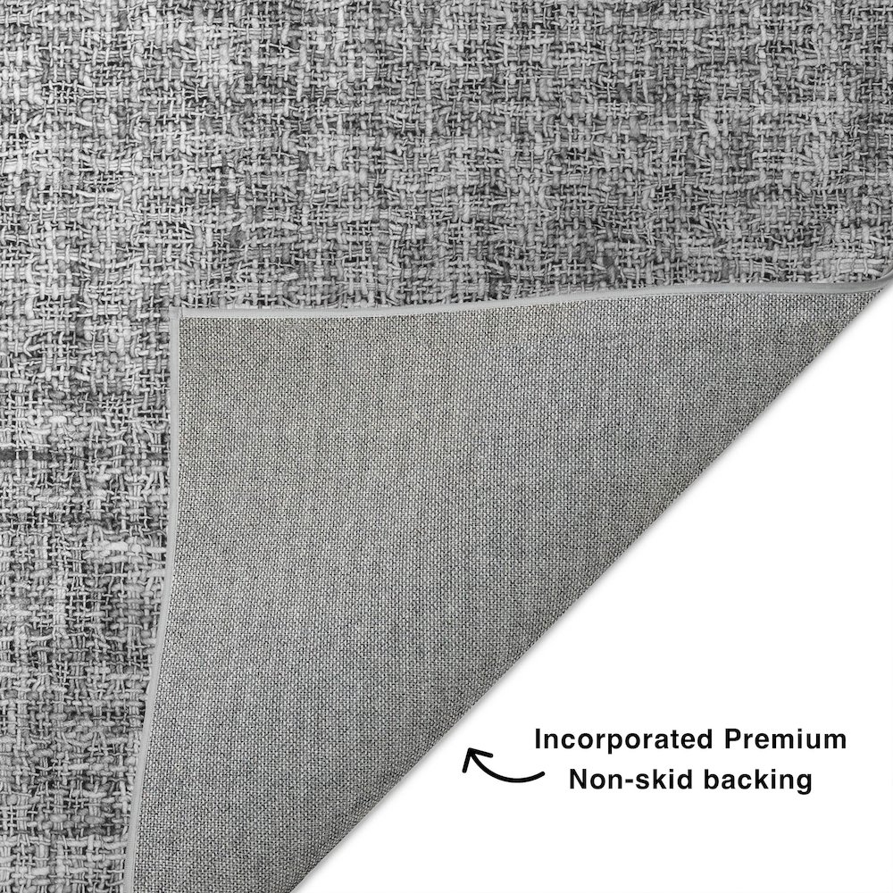 Luxury Washable Voyage VY1 Gray 2'6" x 3'10" Rug. Picture 4