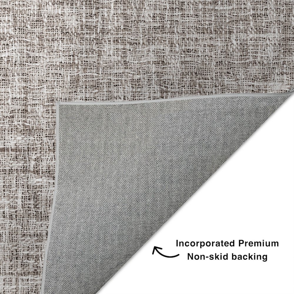 Luxury Washable Voyage VY1 Brown 2'6" x 3'10" Rug. Picture 4