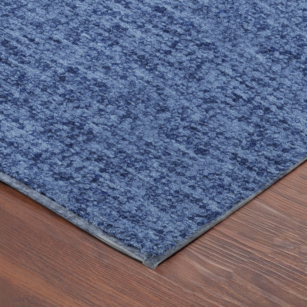 Luxury Washable Voyage VY2 Blue 2'6" x 3'10" Rug. Picture 2