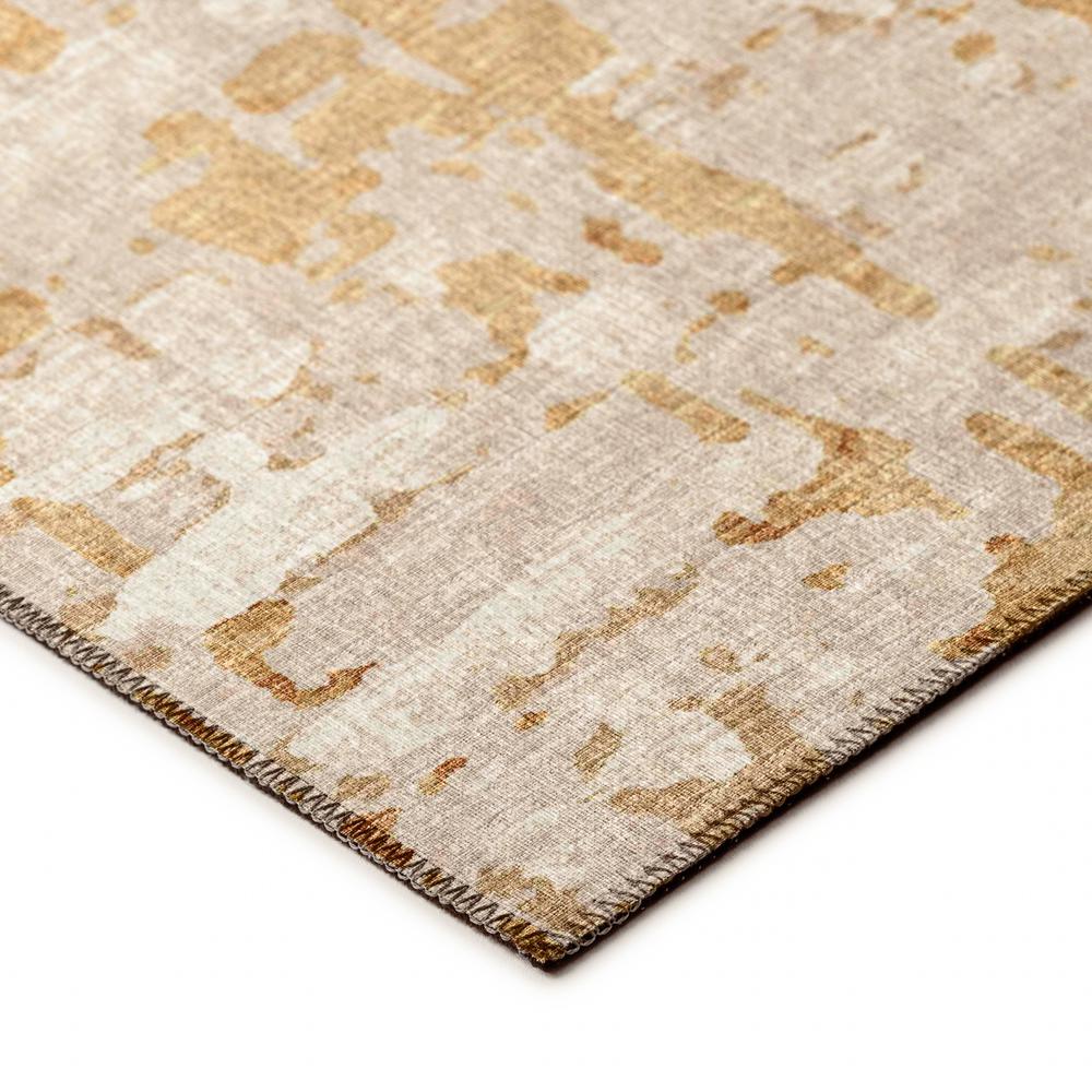 Bravado Caramel Contemporary Abstract 10' x 14' Area Rug Caramel ABV35. Picture 3