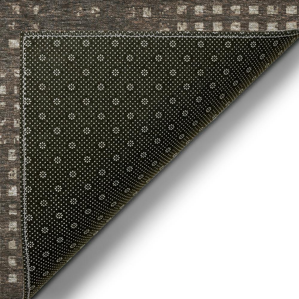 Eleanor Brown Contemporary Geometric 10' x 14' Area Rug Brown AER31. Picture 4