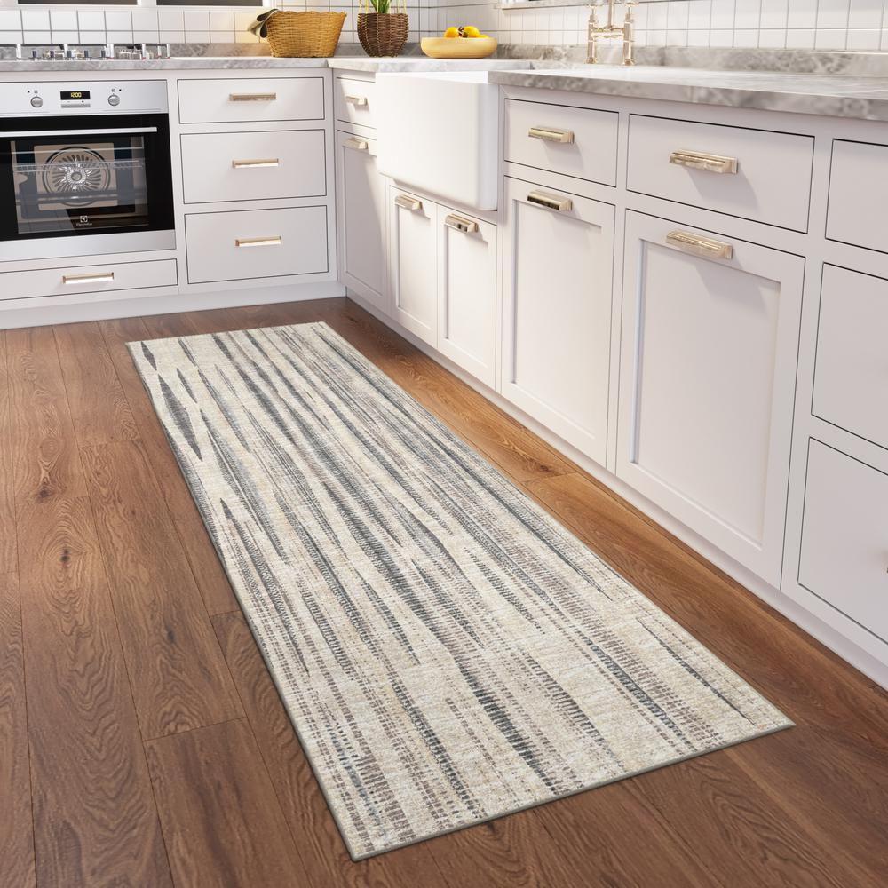 Amador AA1 Ivory 2'6" x 12' Runner Rug. Picture 2