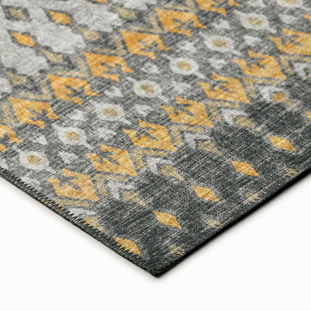 Bravado Grey Transitional Ikat 10' x 14' Area Rug Grey ABV31. Picture 3