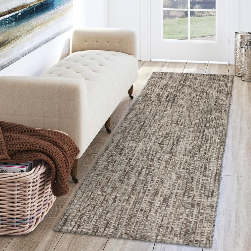 Bondi BD1 Coffee 2'3" x 7'6" Runner Rug. Picture 2