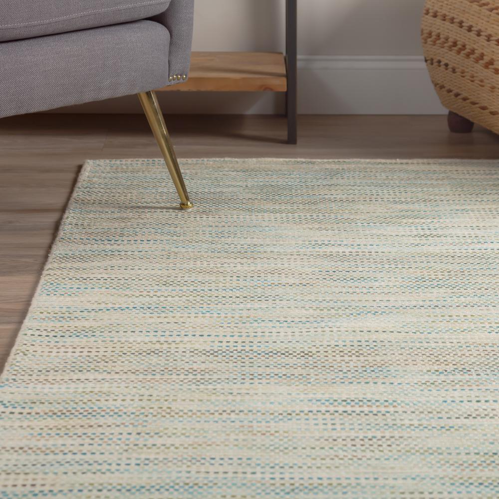 Zion ZN1 Teal 2' x 3' Rug. Picture 5