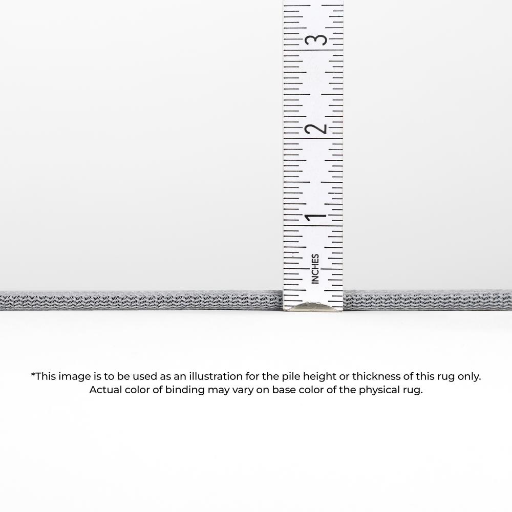 Indoor/Outdoor Surfside ASR32 Gray Washable 1'8" x 2'6" Rug. Picture 5