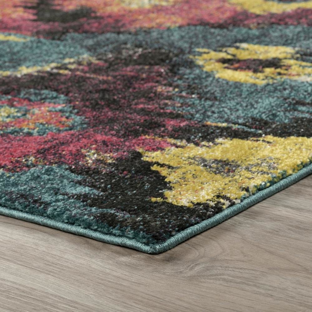 MODERN GREYS MG525 TEAL 3'3"X5'3". Picture 4