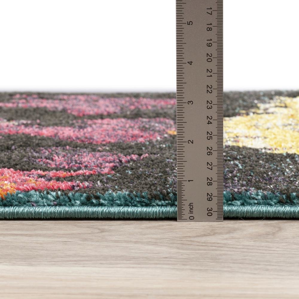 MODERN GREYS MG525 TEAL 3'3"X5'3". Picture 5