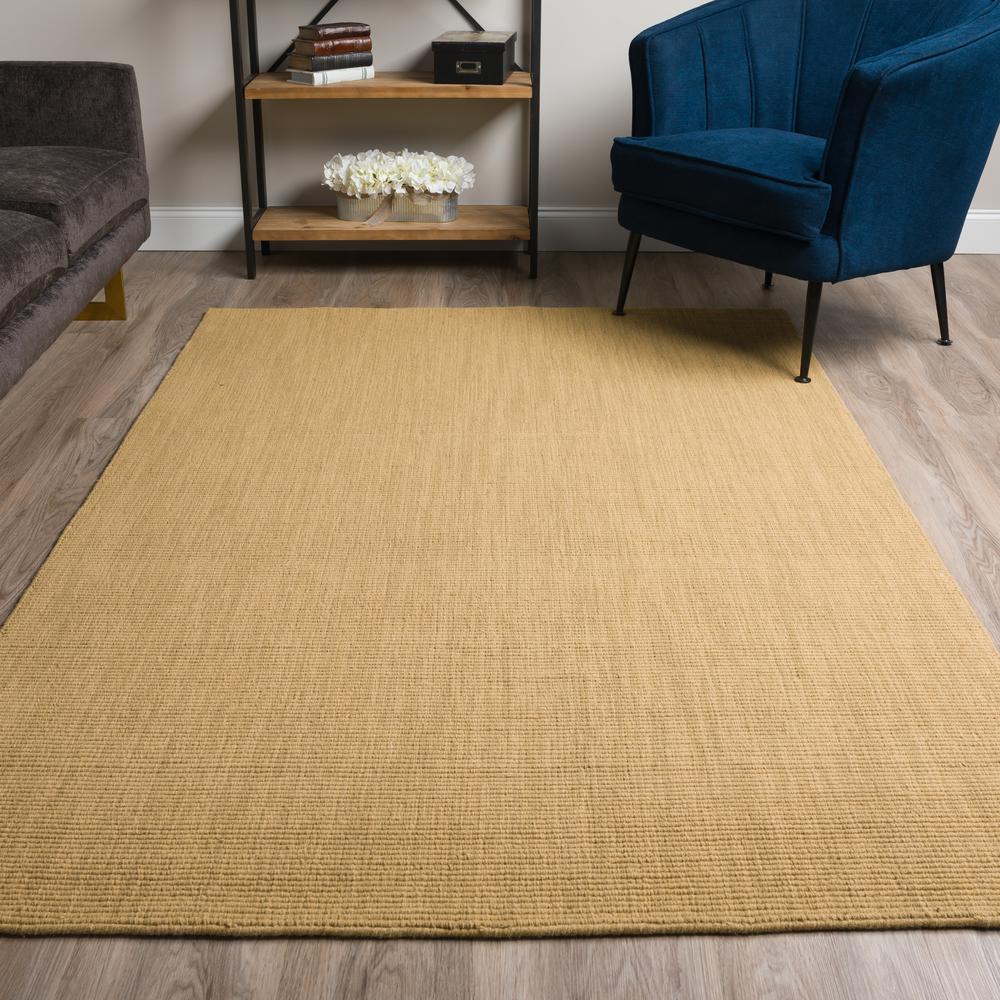 Monaco Sisal MC100 Gold 9' x 13' Rug. Picture 2