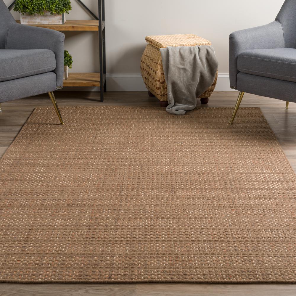 Nepal NL100 Mocha 9' x 13' Rug. Picture 2