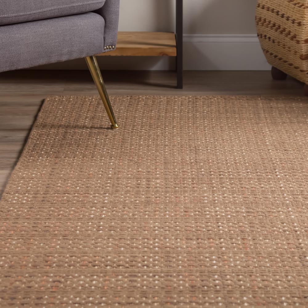 Nepal NL100 Mocha 9' x 13' Rug. Picture 5