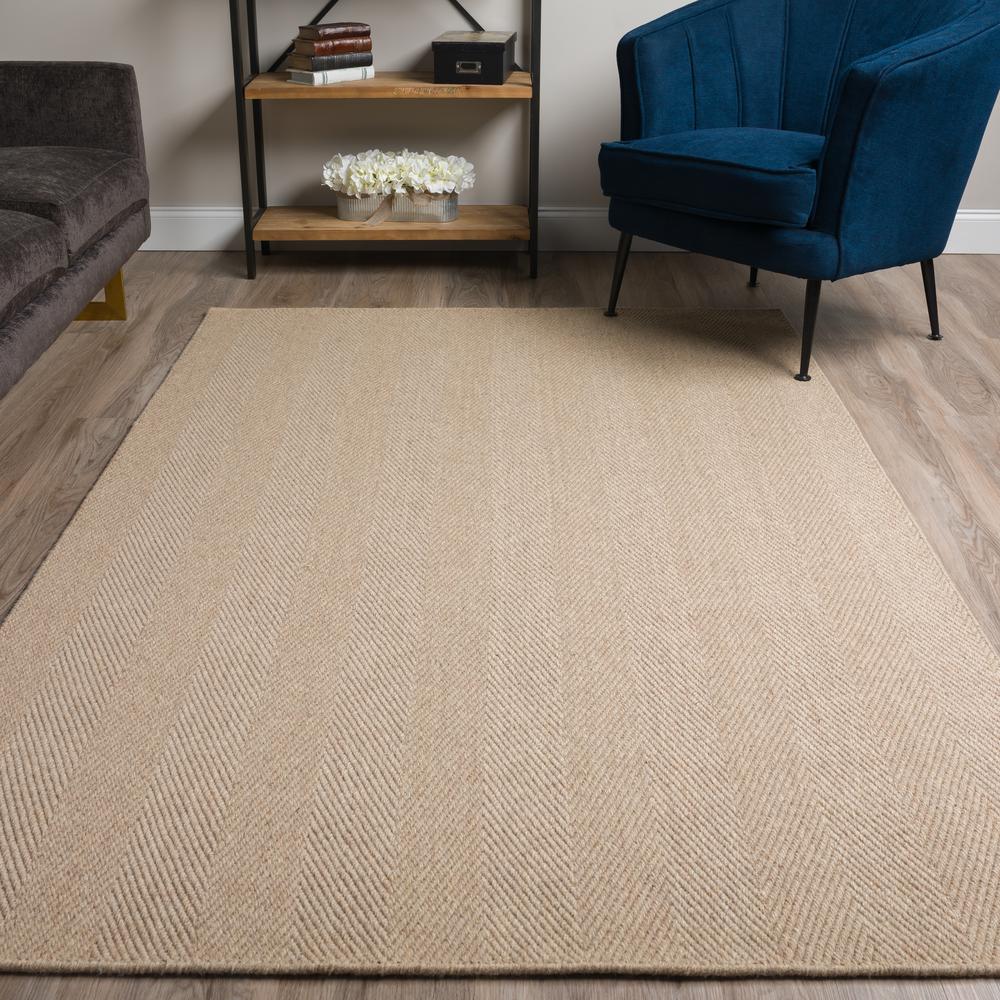 Monaco Sisal MC200 Putty 2' x 3' Rug. Picture 2