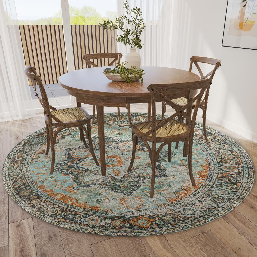 Jericho JC2 Mist 8' x 8' Round Rug. Picture 2
