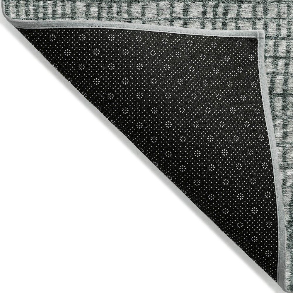 Machine Washable Indoor/Outdoor Chantille Aqua 3' x 5' Rug. Picture 2