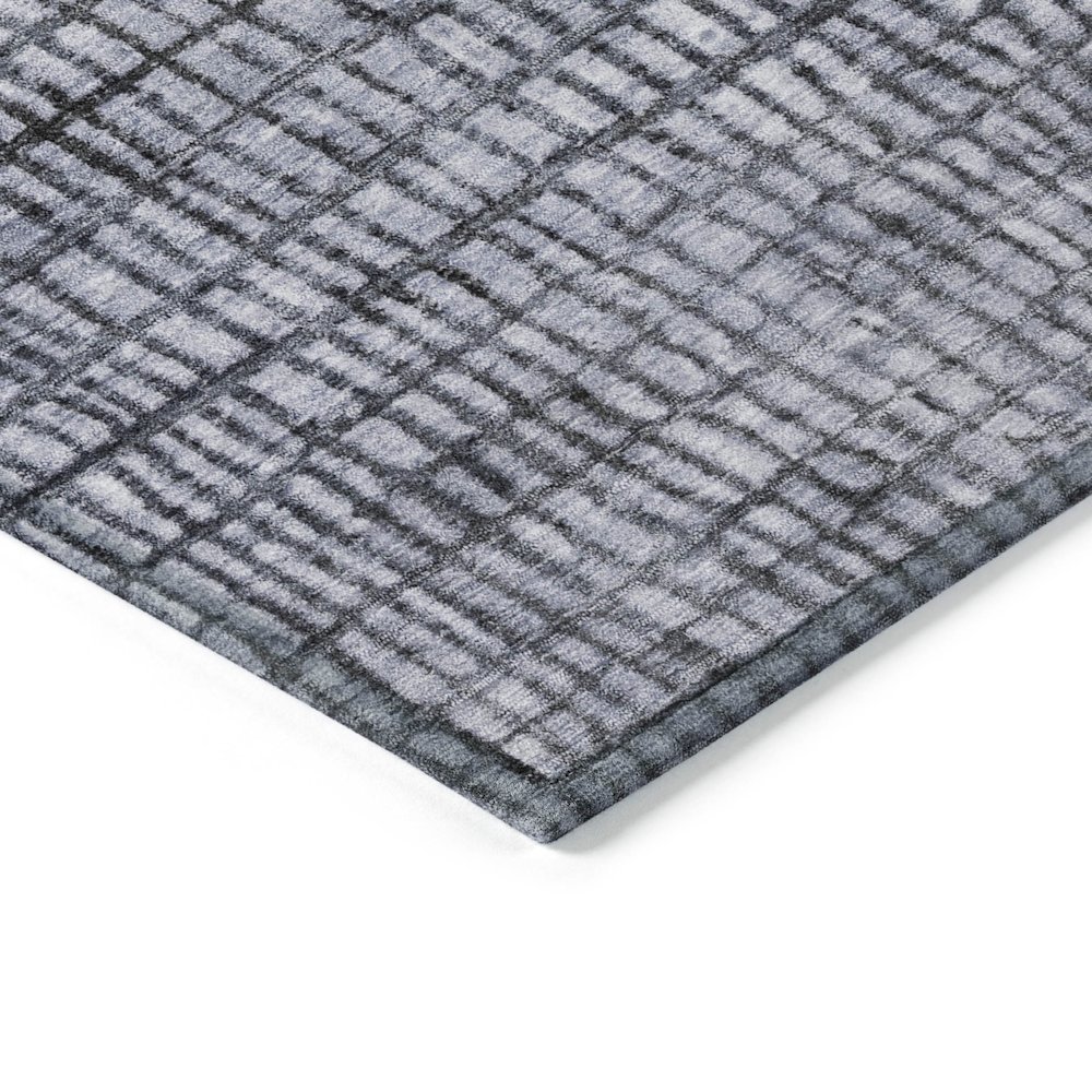 Machine Washable Indoor/Outdoor Chantille Denim 3' x 5' Rug. Picture 3