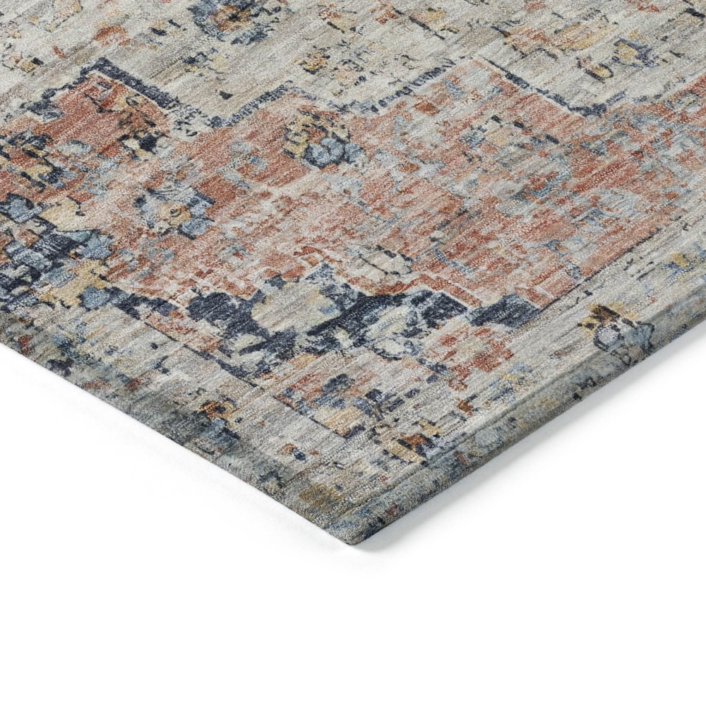 Machine Washable Indoor/Outdoor Chantille Beige 3' x 5' Rug. Picture 3