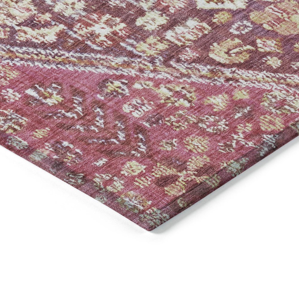 Machine Washable Indoor/Outdoor Chantille Merlot 3' x 5' Rug. Picture 3