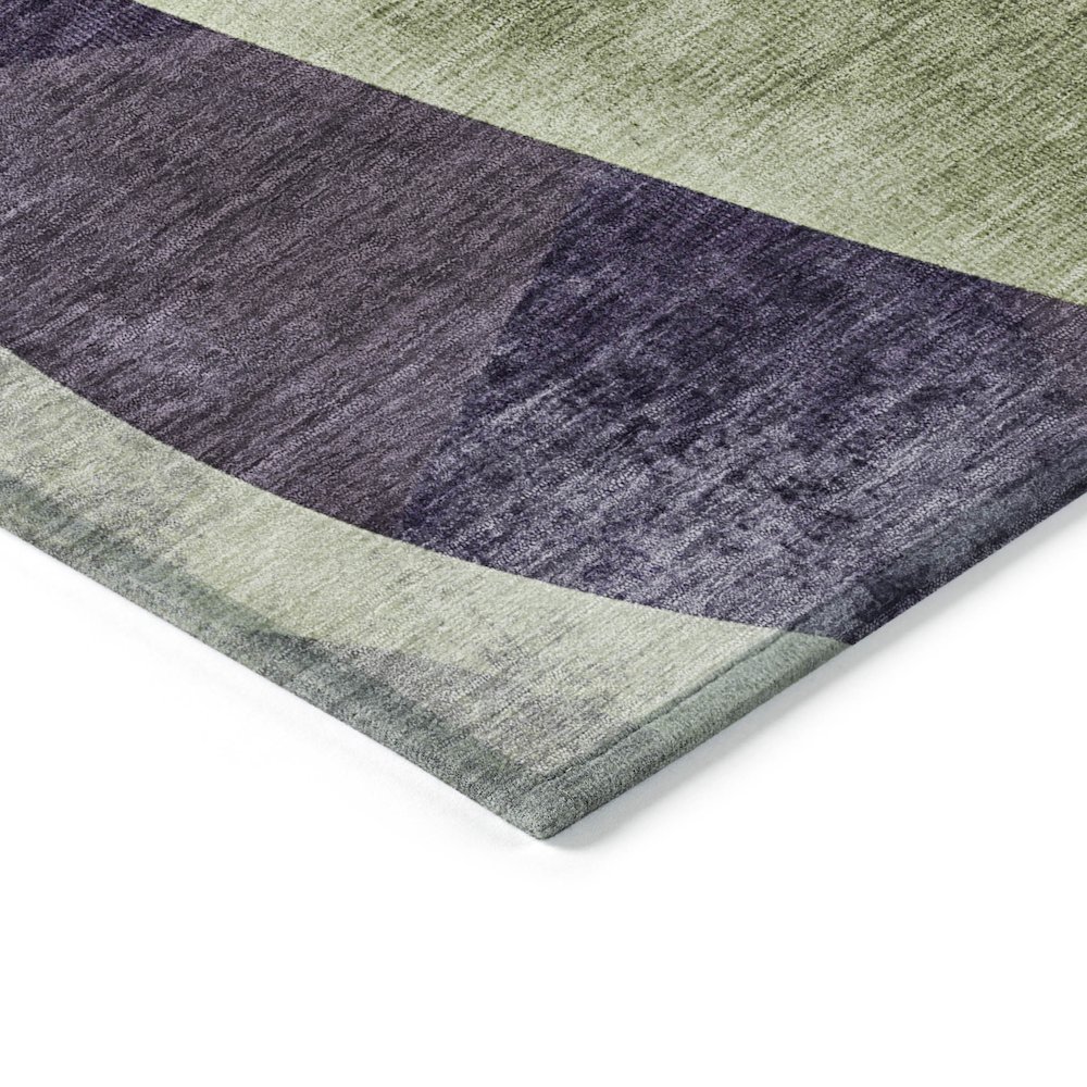 Machine Washable Indoor/Outdoor Chantille Purple 3' x 5' Rug. Picture 3