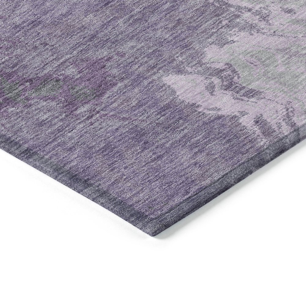 Machine Washable Indoor/Outdoor Chantille Lavender 3' x 5' Rug. Picture 3
