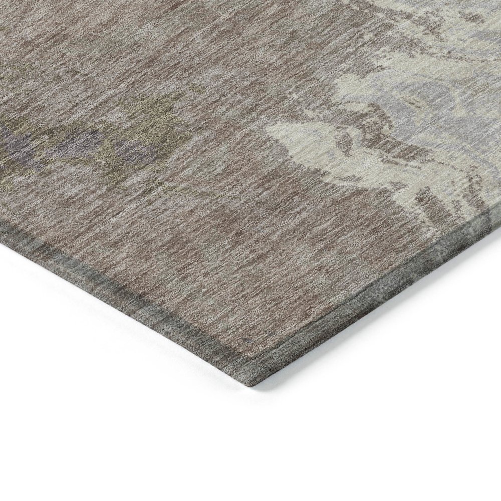 Machine Washable Indoor/Outdoor Chantille Teal 3' x 5' Rug. Picture 3