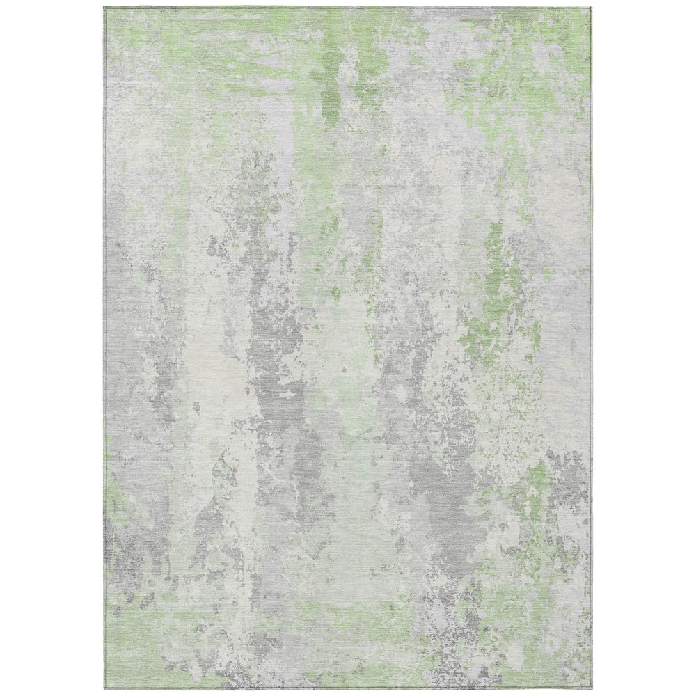 Machine Washable Indoor/Outdoor Chantille Aloe 8' x 10' Rug. Picture 1