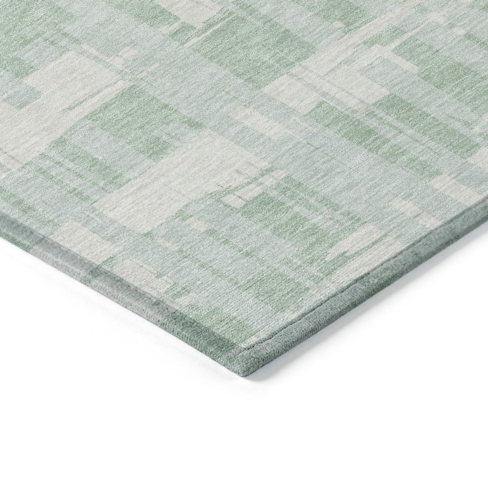 Machine Washable Indoor/Outdoor Chantille Mint 3' x 5' Rug. Picture 3