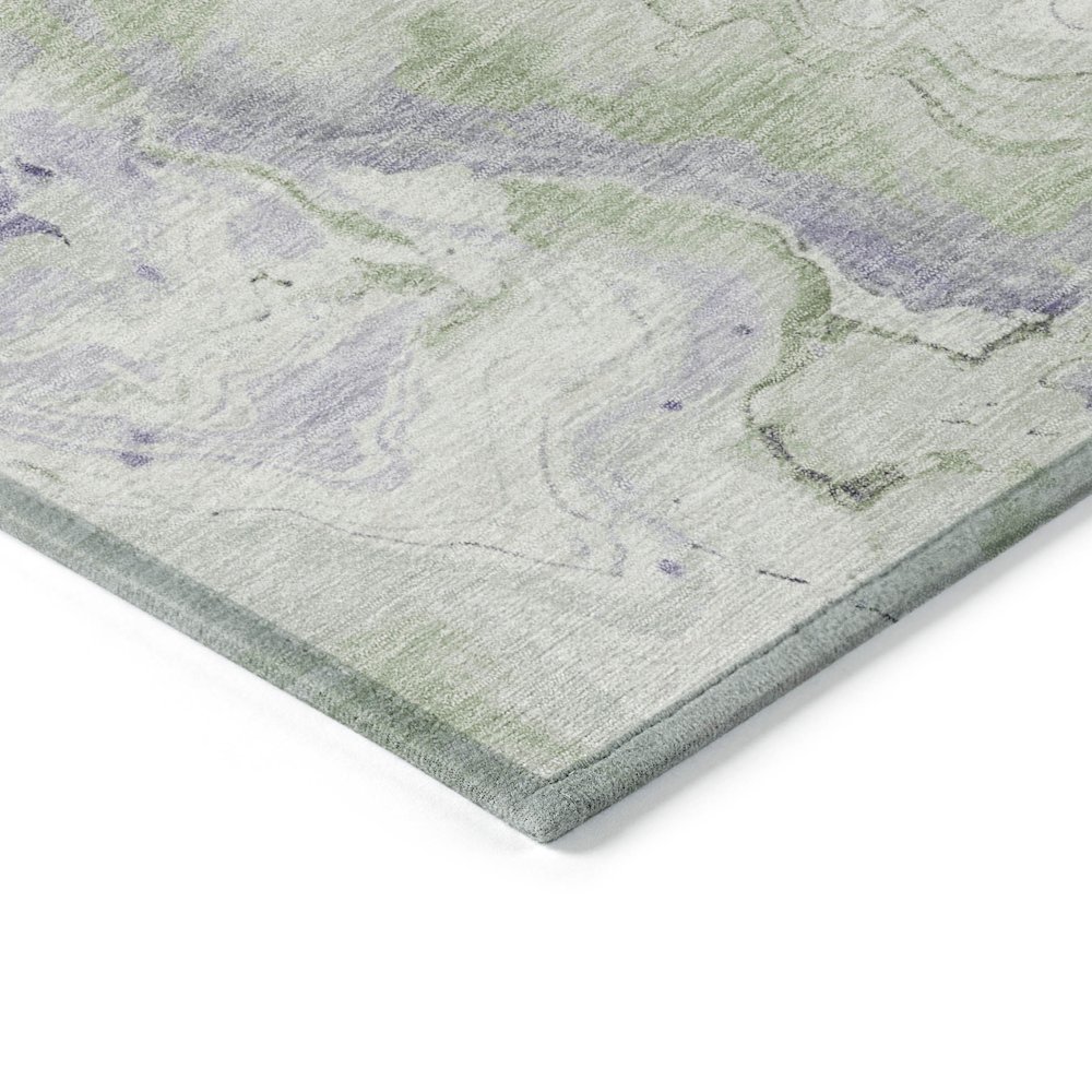 Machine Washable Indoor/Outdoor Chantille Lavender 3' x 5' Rug. Picture 3