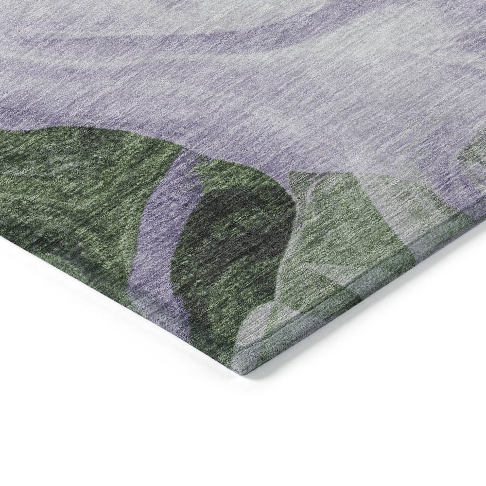 Machine Washable Indoor/Outdoor Chantille Lavender 3' x 5' Rug. Picture 3