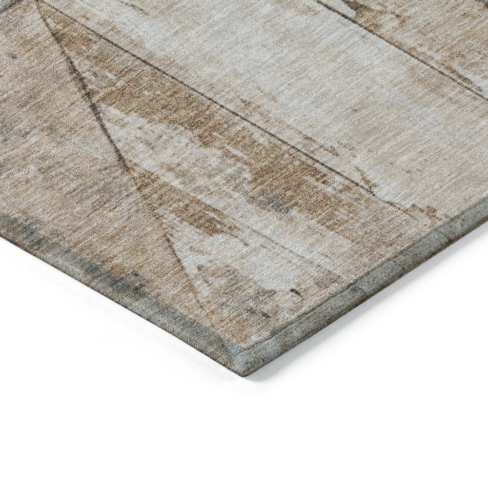 Machine Washable Indoor/Outdoor Chantille Copper 3' x 5' Rug. Picture 3