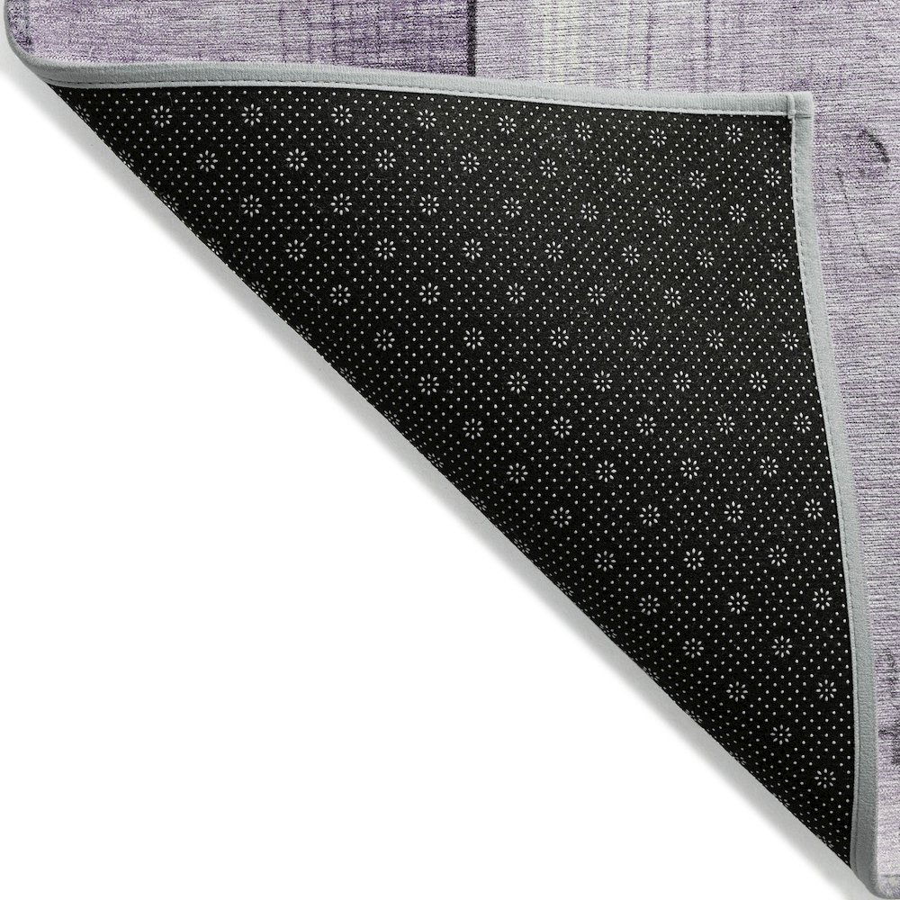 Machine Washable Indoor/Outdoor Chantille Purple 3' x 5' Rug. Picture 2