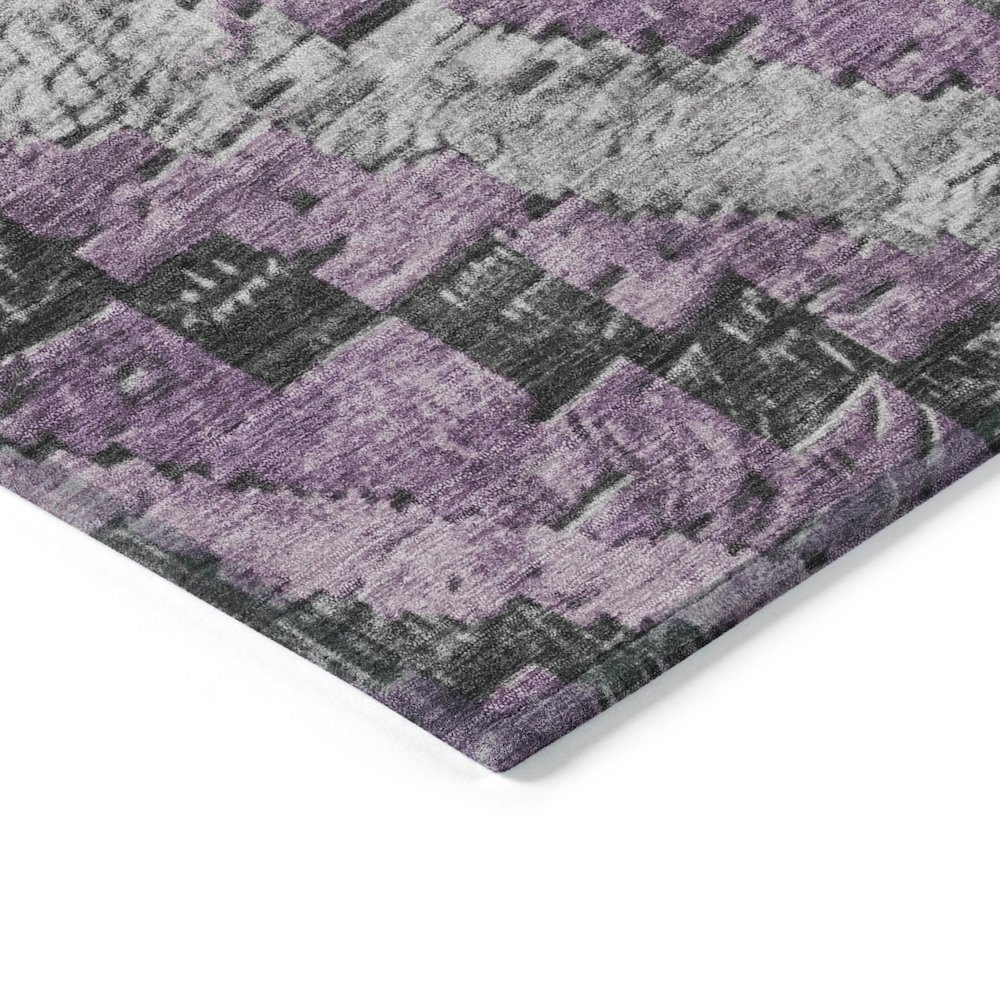 Machine Washable Indoor/Outdoor Chantille Lavender 3' x 5' Rug. Picture 3