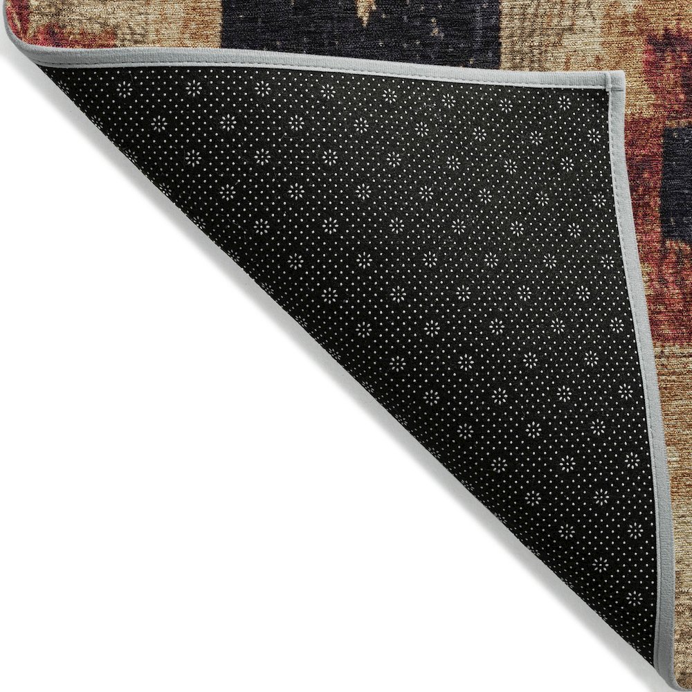 Machine Washable Indoor/Outdoor Chantille Rust 3' x 5' Rug. Picture 2